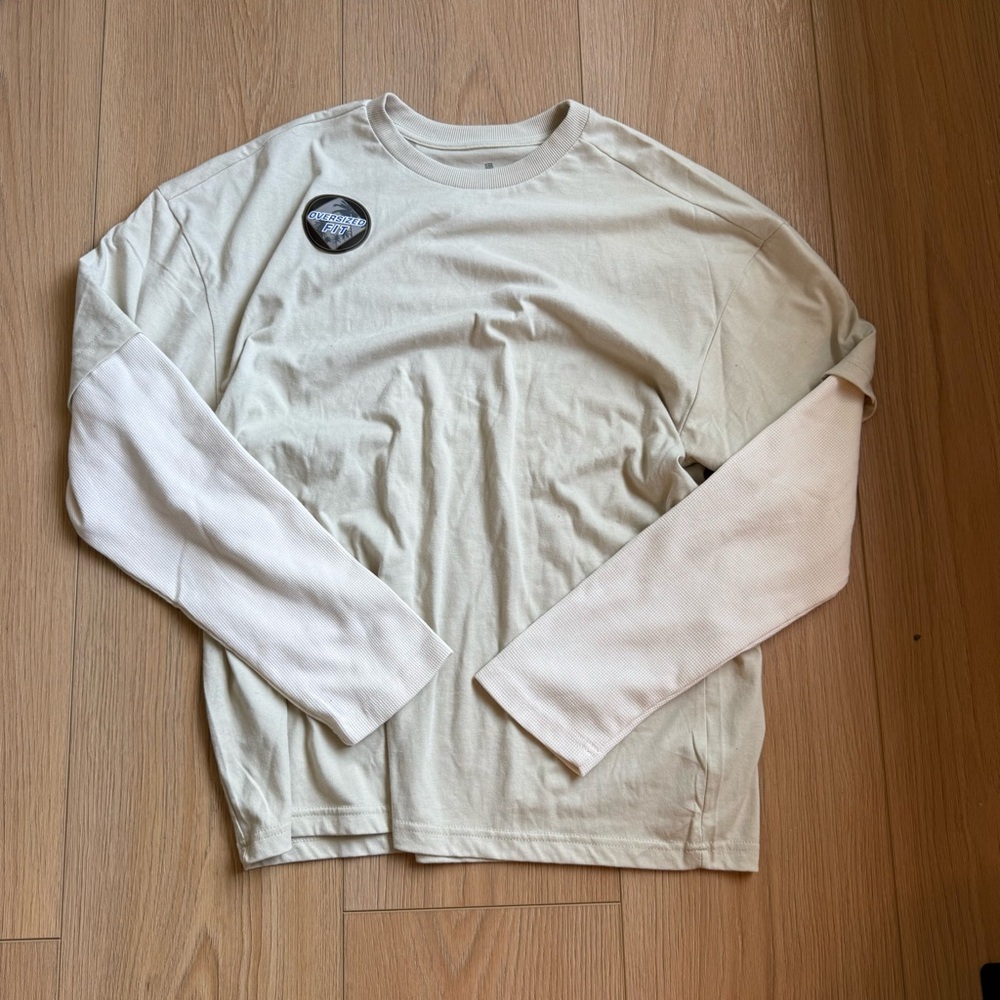 Beige Long Sleeve Shirt